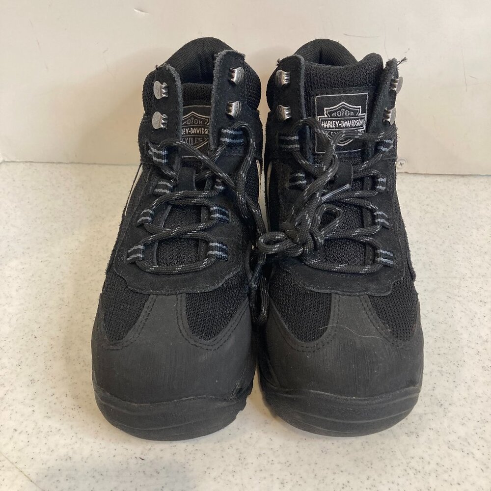 HARLEY DAVIDSON WOMENS WAITES LEATHER AND MESH SAFETY BOOT SIZE 6.5